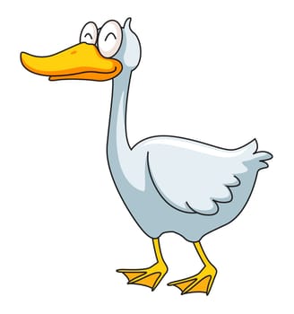 Illustration of a funny duck