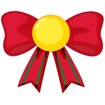 illustration of a bow tie on white