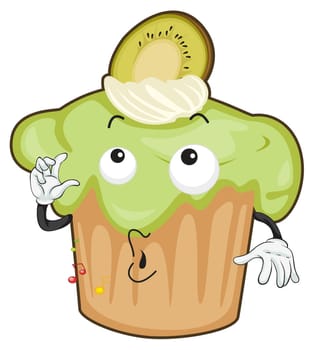 illustration of a cake on a white background