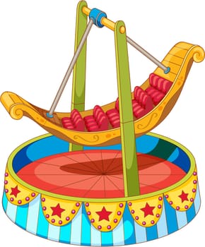 Illustration of a swing on white background