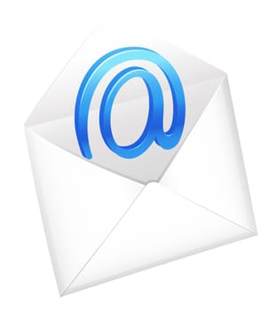 illustration of a envelop on a white background