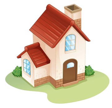 illustration of a house on a white background