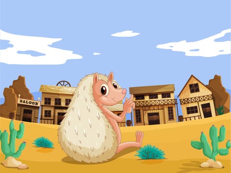 illustration of a bever in a house colony