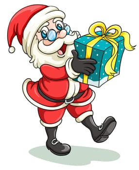 illustration of a santaclause on a white background