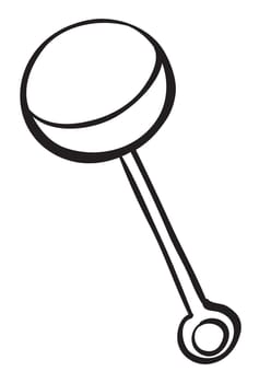 illustration of a child's rattle