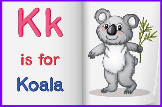 Worksheet teaching a letter and word with picture
