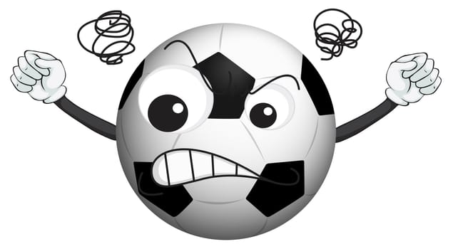 illustration of a football on a white background