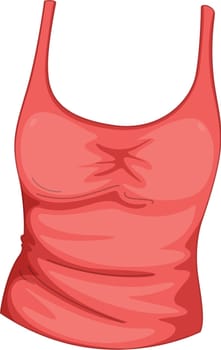 illustration of girl apparel on white