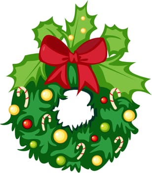 illustration of garland on a white background