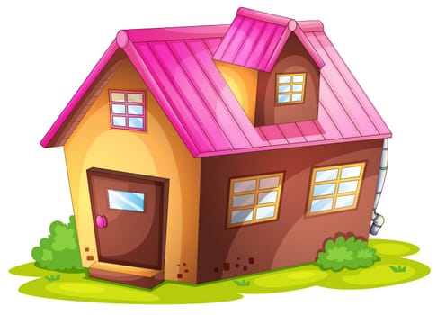 illustration of a house on a white background