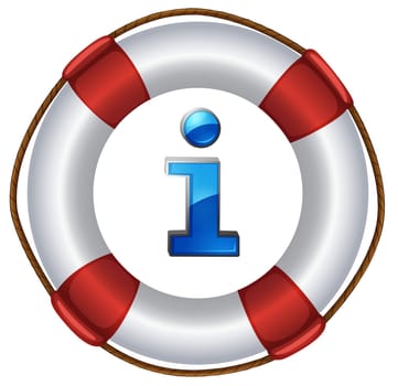 Illustration of an information symbol