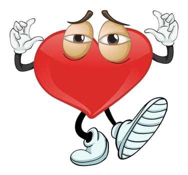 illustration of a heart on a white background