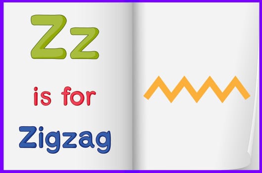 Worksheet teaching a letter and word with picture