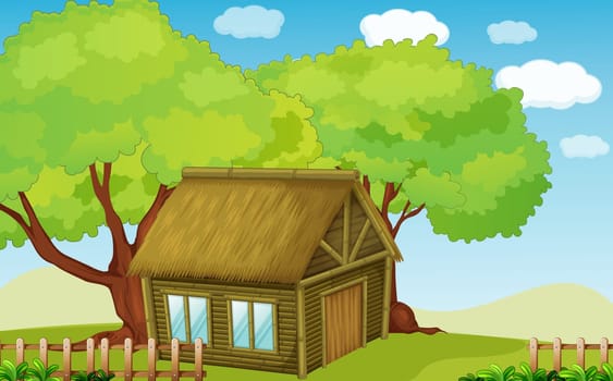 Illustration of a small hut