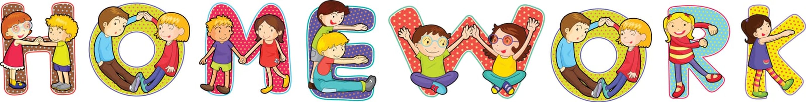 illustration of cartoon alphabets on white