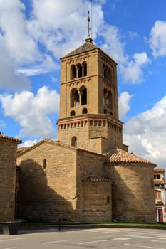 Romanesque Church of Santa Eugenia de Berga, Catalonia, Spain. Built in the eleventh century