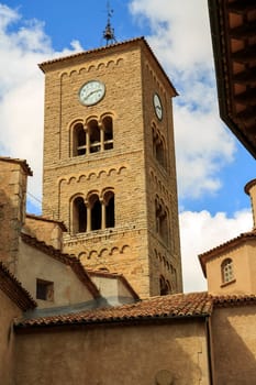 Parish Church of Sant Genis, Taradell in Catalonia, Spain.