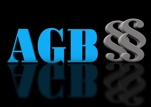 T&Cs with paragraphs on a black background.