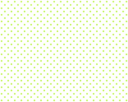 Green dots on white background