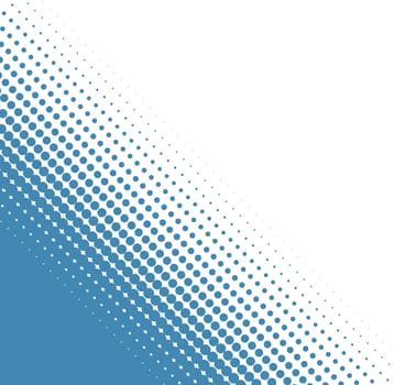 Blue dotted business background in corner