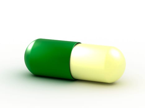 Choose correct pills - 3d illustration