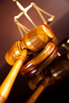 Judges wooden gavel