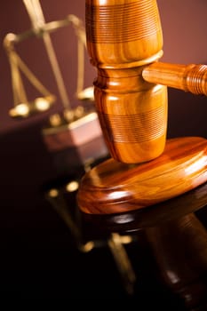 Judges wooden gavel