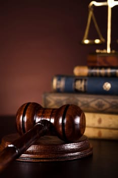 Judges wooden gavel