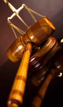 Judges wooden gavel