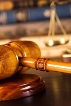 Judges wooden gavel