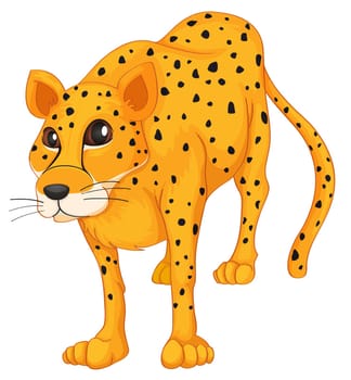 illustration of a cheetah on a white background