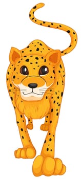 illustration of a cheetah on a white background