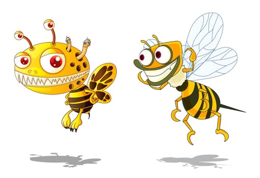 Illustration of  a cartoon character on white