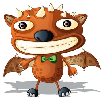 Illustration of  a cartoon character on white
