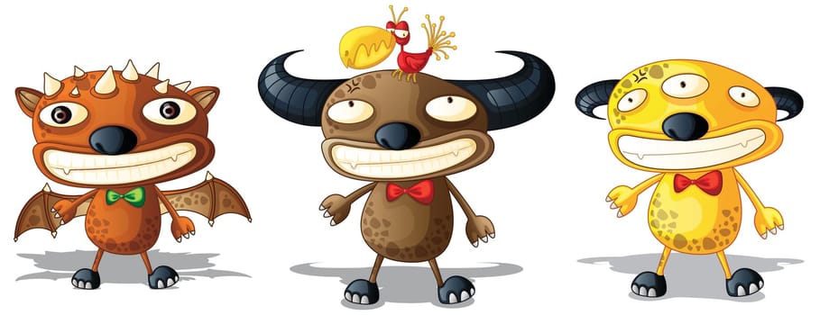 Illustration of  a cartoon character on white