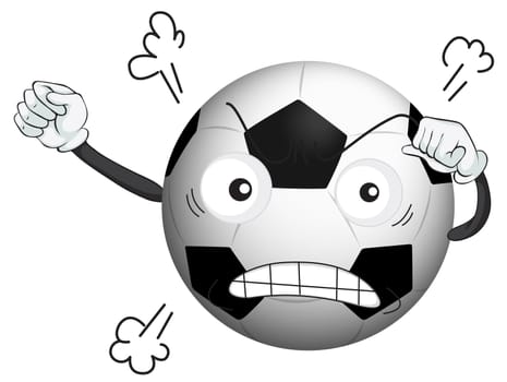 illustration of a football on a white background
