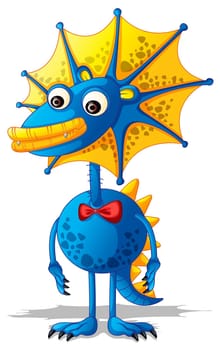 Illustration of  a cartoon character on white