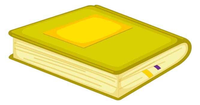 illustration of book on white