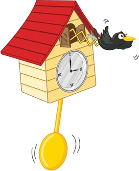 illustration of clock on white