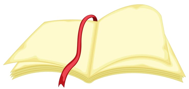 illustration of book on white