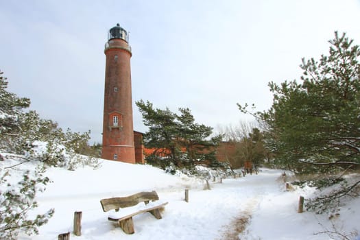 Lighthouse at Darßer Ort,Fischland-Darß-Zingst Peninsula,Baltic Sea,Mecklenburg-Western Pomerania,Germany