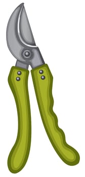 illustration of gardening tool on white