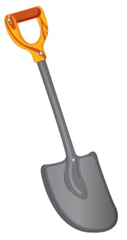illustration of gardening tool on white