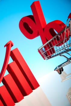 Shopping trolley Percent