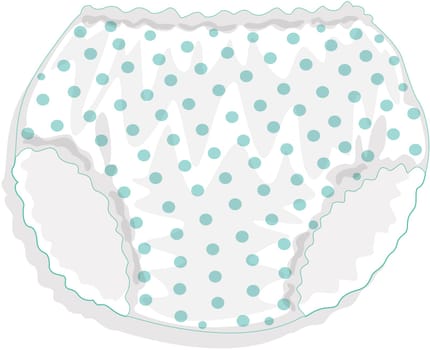 illustration of Undergarment on white