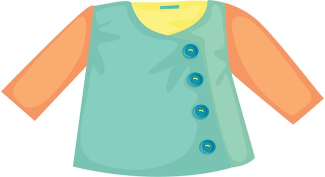 illustration of apparel on white