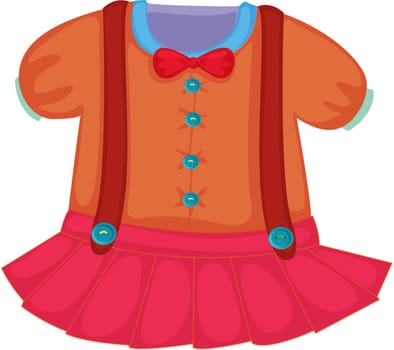illustration of apparel on white