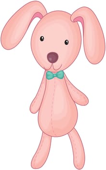 Illustration of a dog on white background