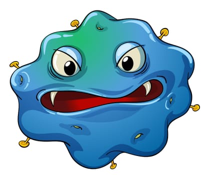 Illustration of an ugly virus