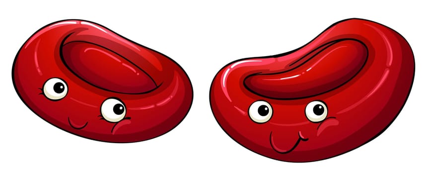 Illustration of red blood cells